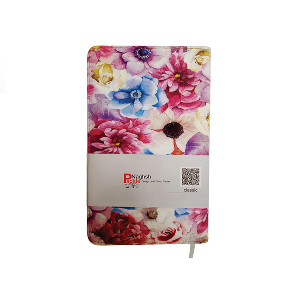 دفتر یادداشت پارچه ای طرح گل رنگی
