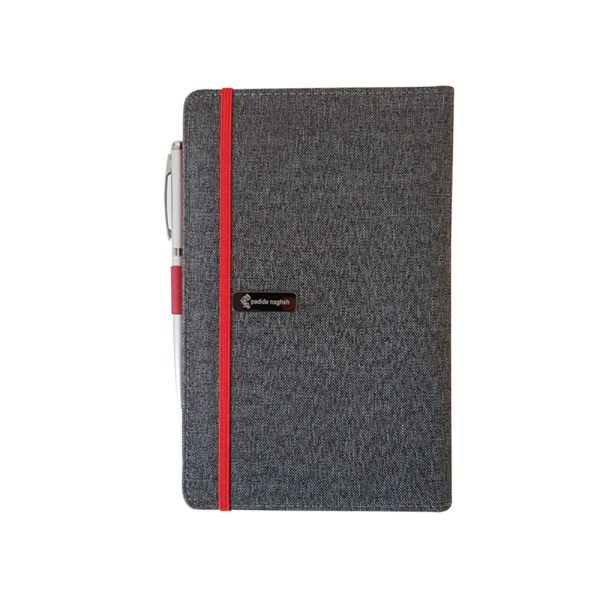 دفتر یادداشت پارچه ای مدل کبریتی همراه با خودکار 10