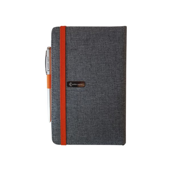 دفتر یادداشت پارچه ای مدل کبریتی همراه با خودکار 2