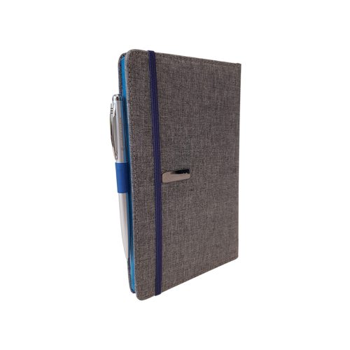 دفتر یادداشت پارچه ای مدل کبریتی همراه با خودکار 4