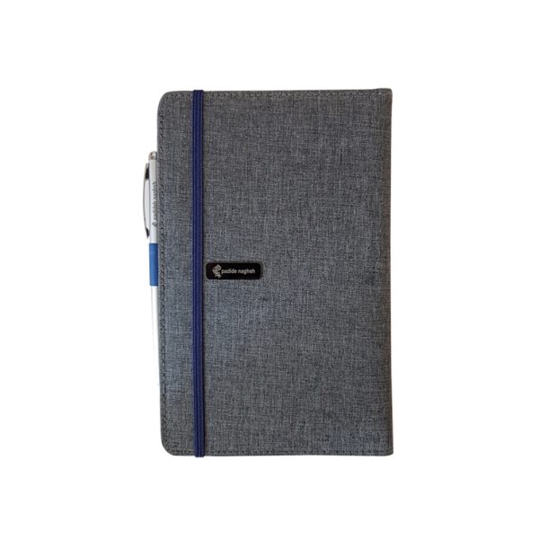 دفتر یادداشت پارچه ای مدل کبریتی همراه با خودکار 5