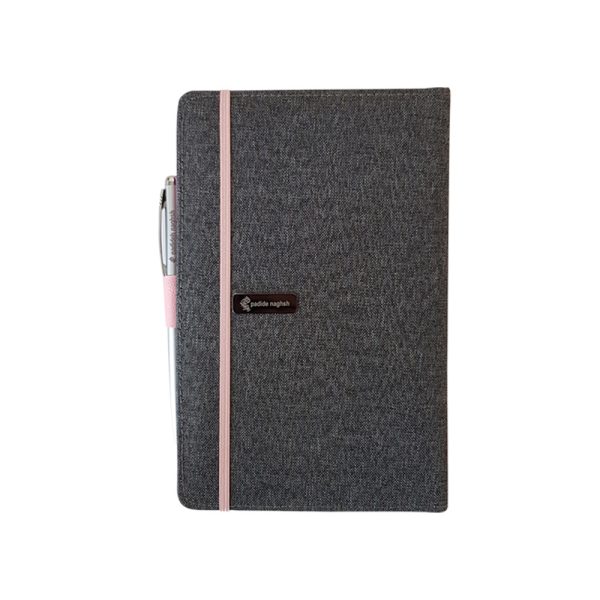 دفتر یادداشت پارچه ای مدل کبریتی همراه با خودکار 7