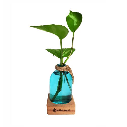 گلدان دکوری شیشه ای مدل آنتیک 02
