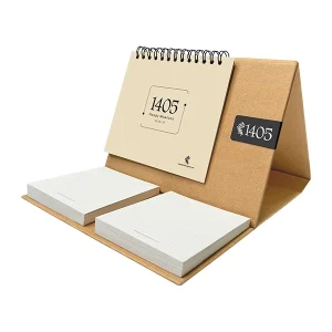 تقویم رومیزی 1405 مدل کرافت یادداشتدار کد 1446