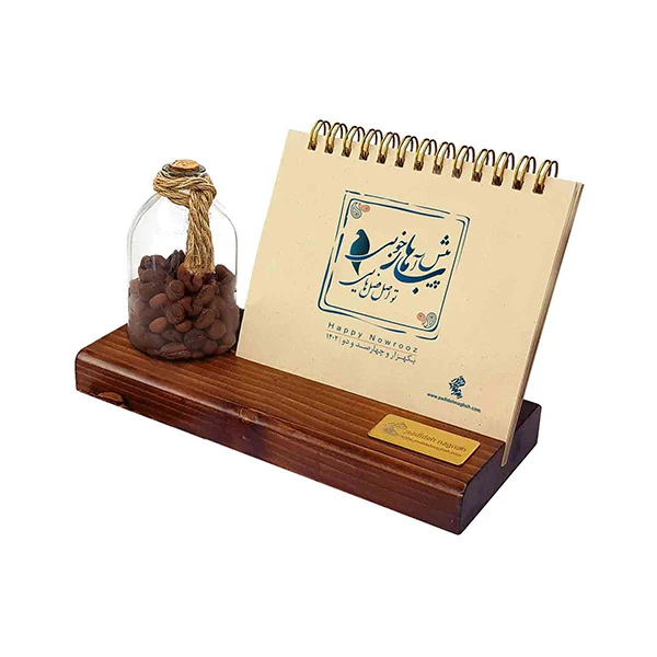 تقویم رومیزی چوبی 1402با رایحه قهوه اصل فصل ها