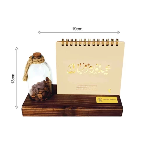 تقویم رومیزی چوبی 1402 با رایحه قهوه عید نوروز 1