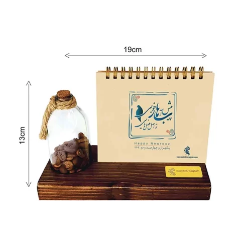 تقویم رومیزی چوبی 1402با رایحه قهوه اصل فصل ها2