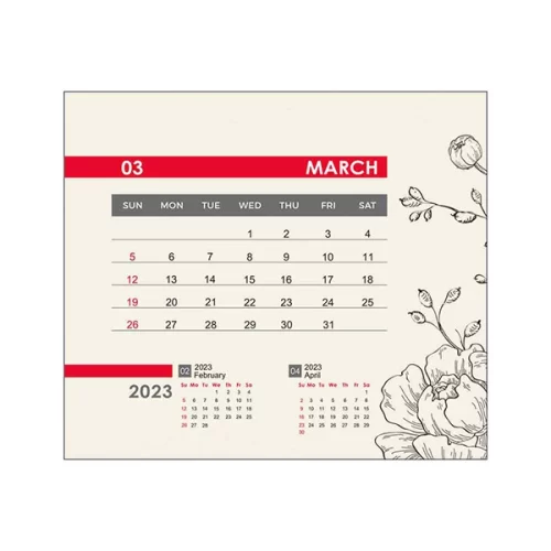 تقویم رومیزی چوبی 1402 با رایحه گل سرخ اصل فصل ها6