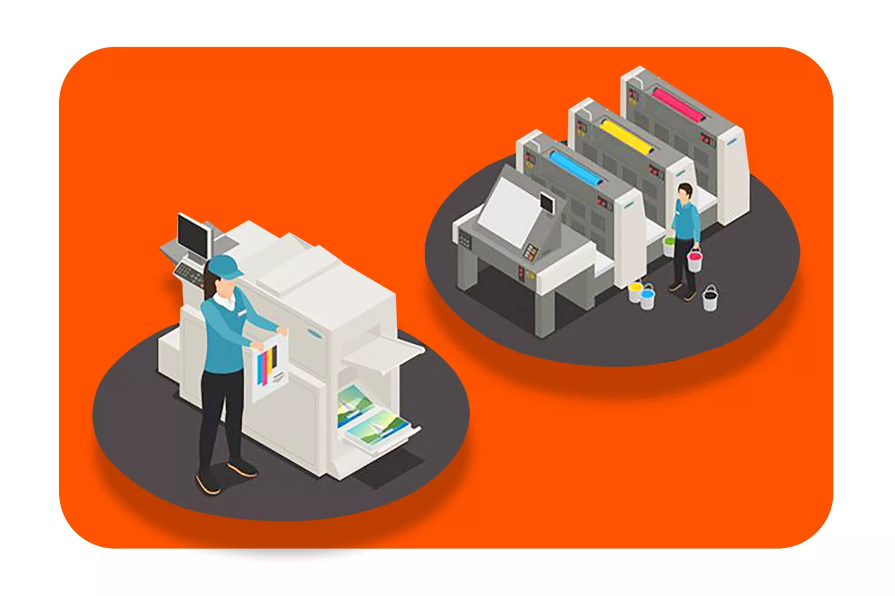 تفاوت چاپ افست و چاپ دیجیتال