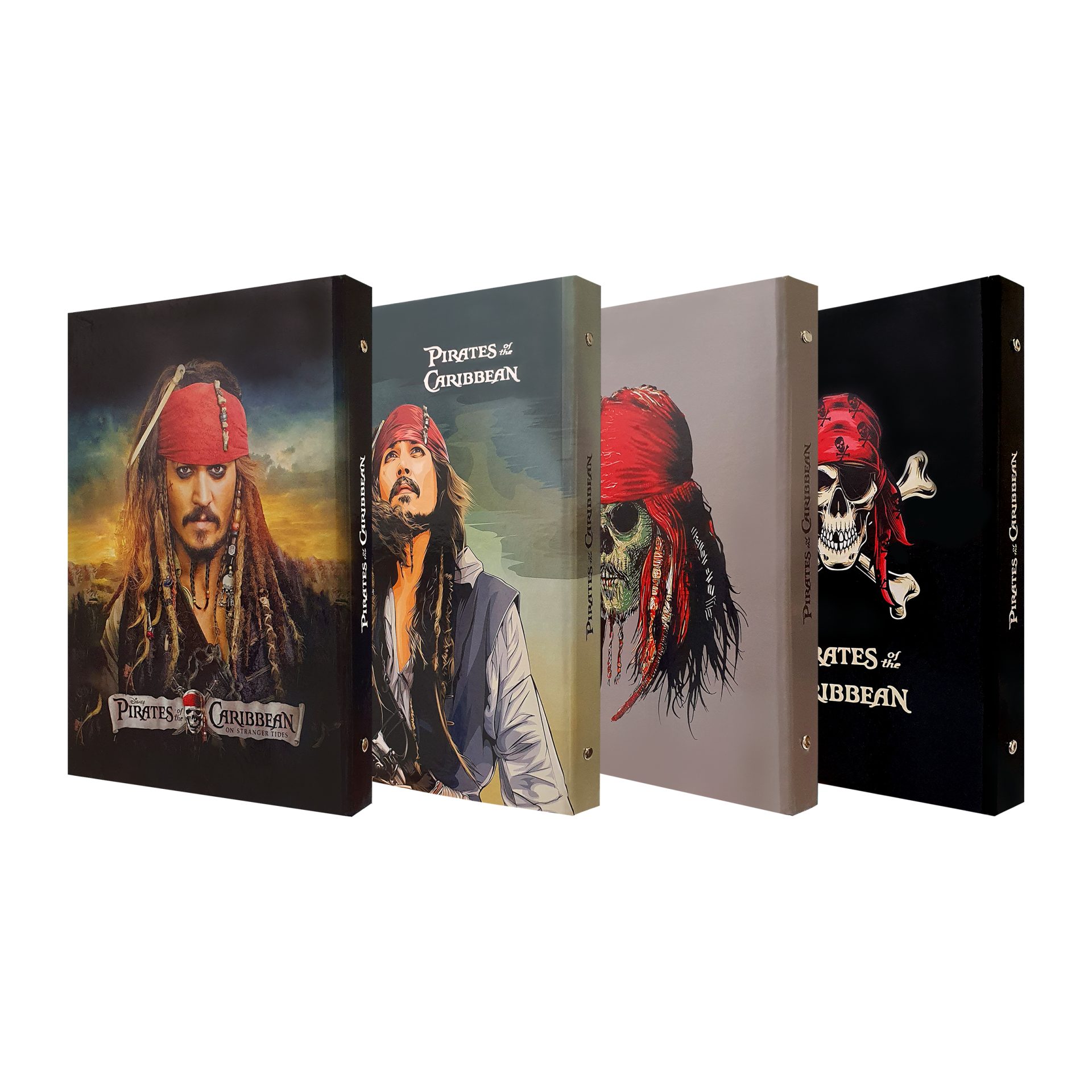 کلاسور 26 حلقه مدل کالکشن فیلم و سریال طرح Pirates of the Caribbean بسته 4 عددی