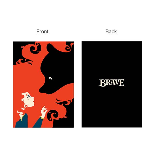 دفتر کلاسوری طرح کالکشن انیمیشن3 Brave (دلیر ) بسته 4 عددی