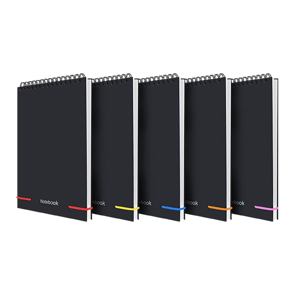 دفتر 100 برگ مدل خبرنگاری A5 بسته 5 عددی