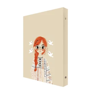 کلاسور 26 حلقه قفل فلزی طرح گیسو کمند