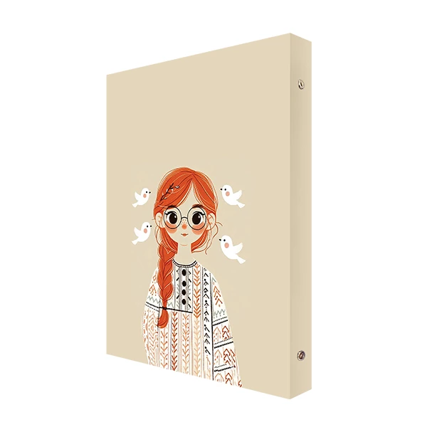 کلاسور 26 حلقه قفل فلزی طرح گیسو کمند